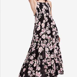 Free People Intimately Black Floral Maxi Dress